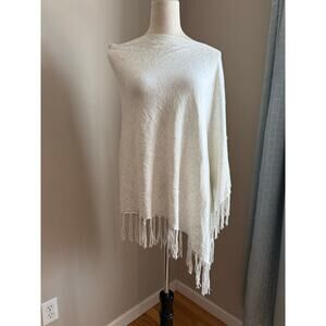 Repeat Cashmere Blend Nursing Shawl / Fringe Nursing Cover – Neutral Cream